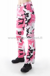 Ladies Strectch Housu Pink Camo