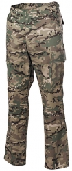 MFH US BDU cargo pants, multi camo