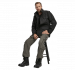 Brandit Pure Vintage trousers, stonewashed, olive green