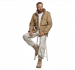 Brandit Pure Vintage housut, kivipesty, old white