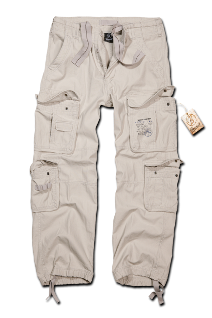 Brandit Pure Vintage trousers, stonewashed, old white - Armyvaatteet