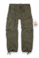 Brandit Pure Vintage trousers, stonewashed, olive green
