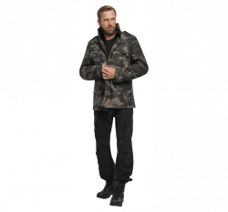 Brandit Pure Vintage trousers, stonewashed, black