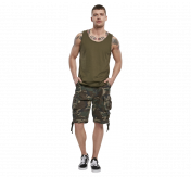 Savage Vintage Shorts,Woodland Camo