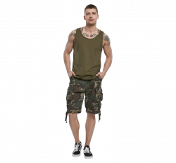 Savage Vintage Shortsit,Woodland Camo