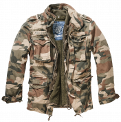 Brandit M-65 Giant Jacket kivipesty kenttätakki irtovuorella, light woodland