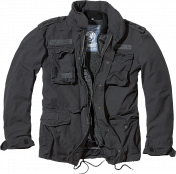 Brandit M-65 Giant Jacket kivipesty kenttätakki irtovuorella, musta