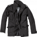 Brandit M-65 Fieldjacket Classic kenttätakki irtovuorella, musta (uusiotuotanto)