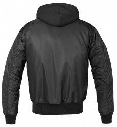 Brandit MA1 Sweat Hooded Jacket, musta