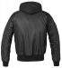 Brandit MA1 Sweat Hooded Jacket, musta