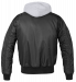Brandit MA1 Sweat Hooded Jacket, musta/harmaa