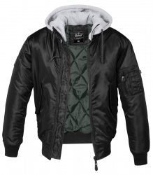 Brandit MA1 Sweat Hooded jacket takki, harmaa huppu