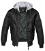 Brandit MA1 Sweat Hooded jacket takki, harmaa huppu