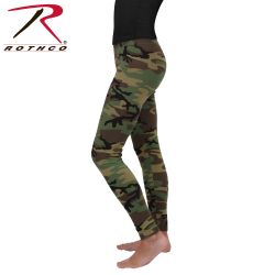Ladies Woodland Camo Leggins