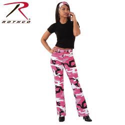 Ladies Strectch Housu Pink Camo