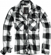 Chek Shirt Fanellipaita, mustavalkoinen