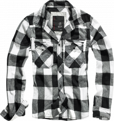 Chek Shirt Fanellipaita, mustavalkoinen