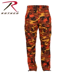 Rothco Color Camo US BDU reisitaskuhousut, savage oranssi