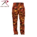 Rothco Color Camo US BDU reisitaskuhousut, savage oranssi