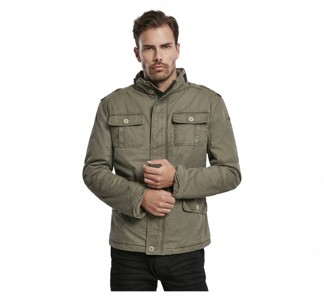 Brandit Britannia Jacket, stonewashed, olive - Armyvaatteet