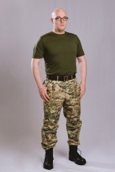 MFH US BDU cargo pants, multi camo