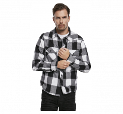 Chek Shirt Fanellipaita, mustavalkoinen