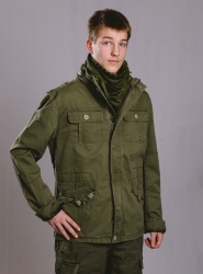 Brandit Britannia Jacket, kivipesty, Oliivinvihreä