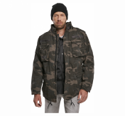 Brandit M-65 Giant Jacket kivipesty kenttätakki irtovuorella, dark camo