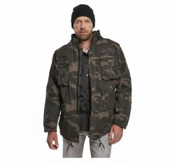 Brandit M-65 Giant Jacket kivipesty kenttätakki irtovuorella, dark camo