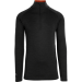 Sensitive 225 men's merinowool shirt, black/rust