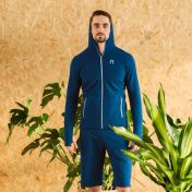Intense Pro 250 merinofleece,with zipper,blue