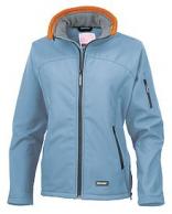 Naisten Soft Shell , Result , kalvotakki,SKY BLUE 