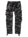 Brandit Pure Slim Fit trousers, stonewashed, dark camo 
