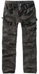 Brandit Adven Slim Fit reisitaskuhousut, dark camo